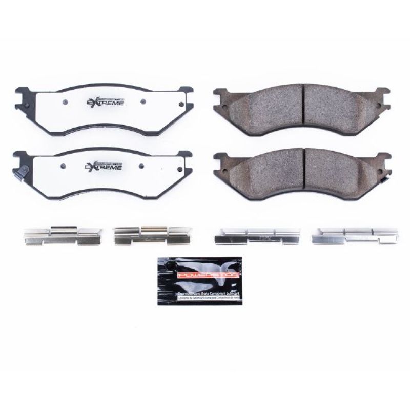 PSB Z36 Truck & Tow Brake Pads - Power Stop 01-08 Dodge Ram 2500 Rear Z36 Truck & Tow Brake Pads w/Hardware