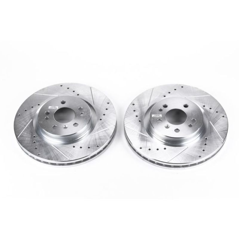 PSB Evolution Drill/Slot Rotor - Power Stop 07-09 Mercedes-Benz ML320 Front Evolution Drilled & Slotted Rotors - Pair