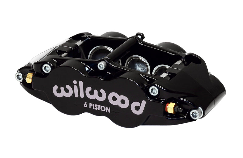 WIL Superlite Caliper - Wilwood Caliper-Narrow Superlite 6R-RH - Black 1.62/1.12/1.12in Pistons 1.25in Disc
