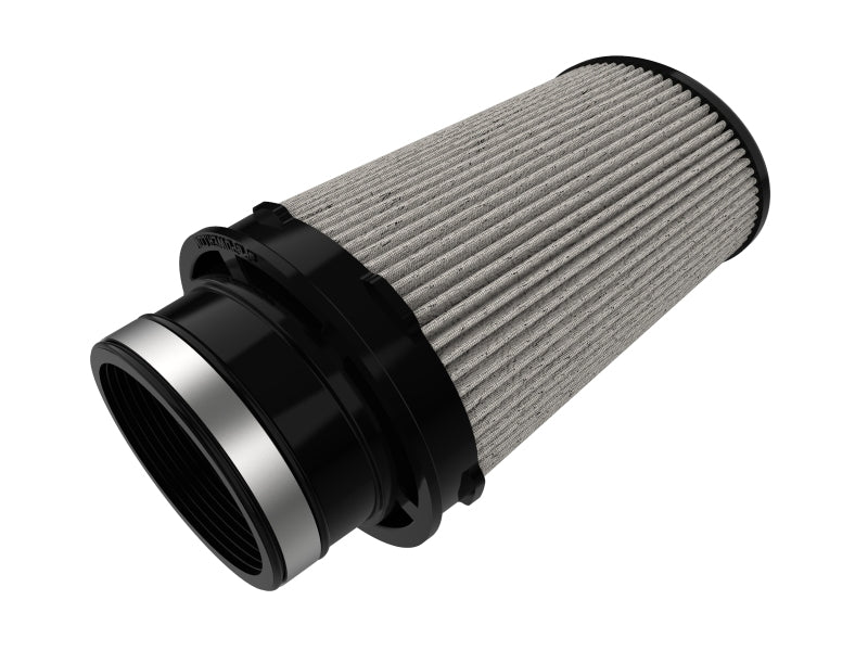 AFE Universal Pro Dry S Filter - aFe Black Series Replacement Filter w/ Pro 5R Media 4-1/2x3IN F x 6x5IN B x 5x3-3/4 Tx7IN H