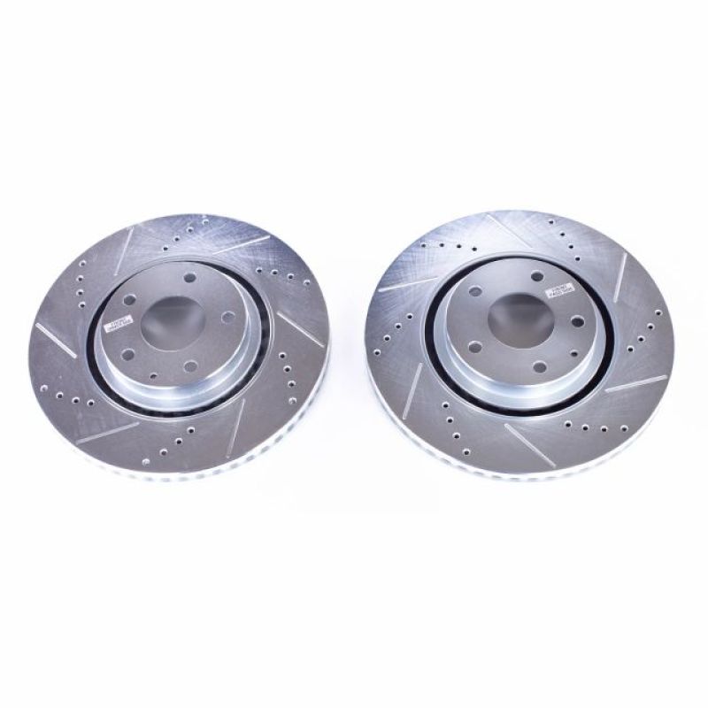 PSB Evolution Drill/Slot Rotor - Power Stop 2018 Mazda CX-5 Front Evolution Drilled & Slotted Rotors - Pair