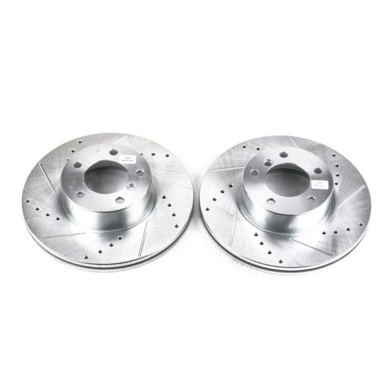 PSB Evolution Drill/Slot Rotor - Power Stop 14-16 BMW 228i Front Evolution Drilled & Slotted Rotors - Pair