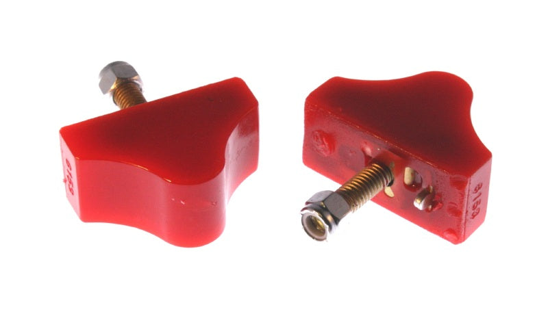 ES Bump Stops - Red - Energy Suspension GM Lower B Stop Single Hump Set - Red