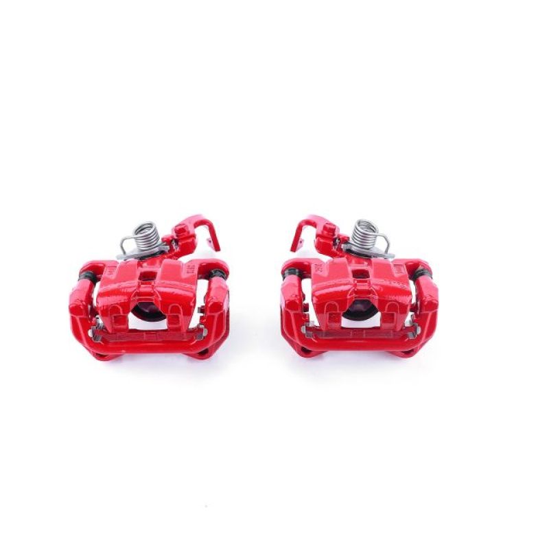 PSB Red Calipers - Power Stop 03-05 Mazda 6 Rear Red Calipers w/Brackets - Pair