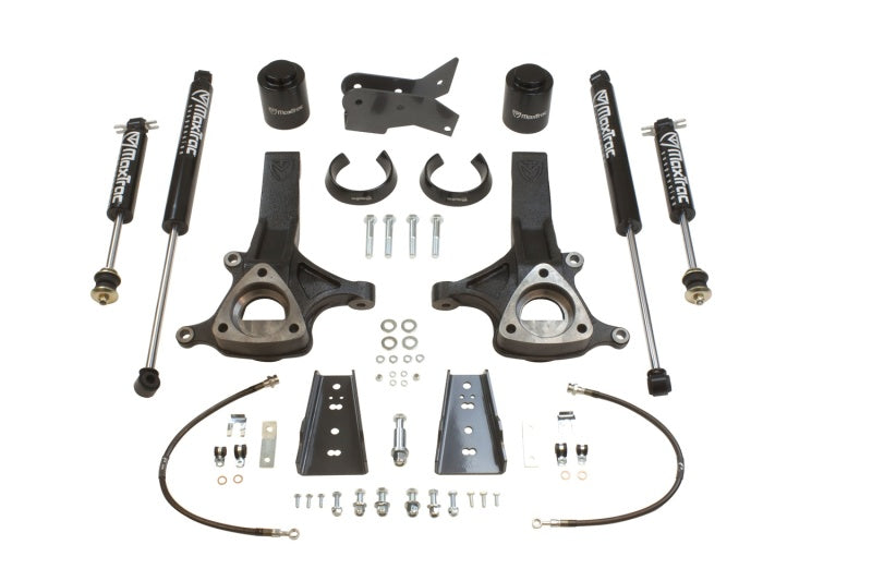 MXT Lift Spindles - MaxTrac 09-18 RAM 1500 2WD 6.5in/4in Spindle & Spacer Value Lift Kit w/MaxTrac Shocks