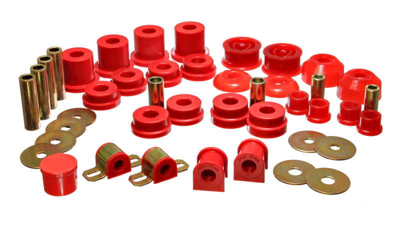 ES Hyper-Flex Sets - Red - Energy Suspension 05-07 Scion tC Red Hyper-Flex Master Bushing Set