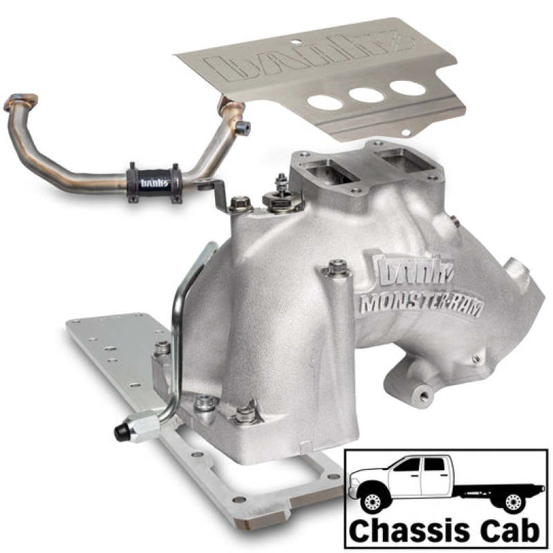GBE Monster-Ram Intake - Banks Power 19-24 Ram 3500/4500/5500 6.7L Diesel Monster-Ram Intake System w/Fuel Line - Natural