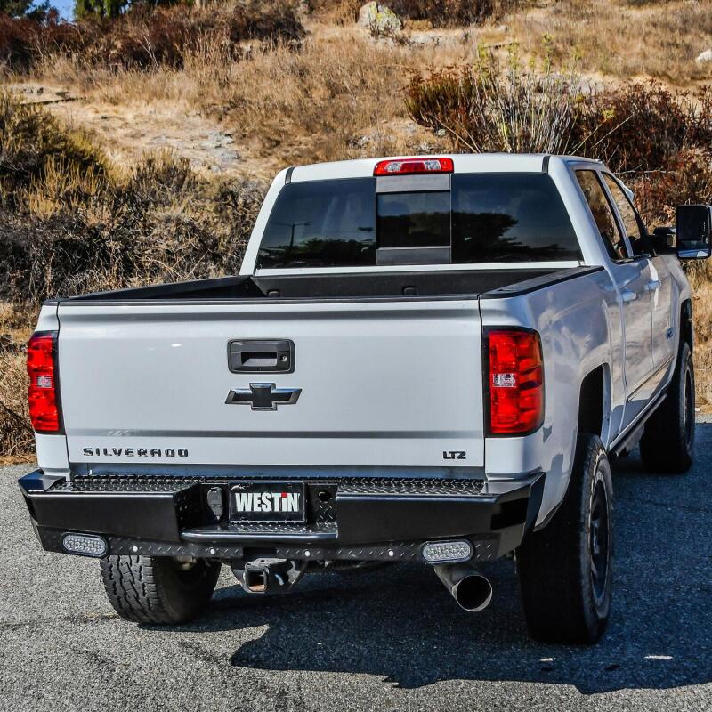 WES HDX Rear Bumpers - Westin 14-18 Chevrolet Silverado HDX Bandit Rear Bumper - Black