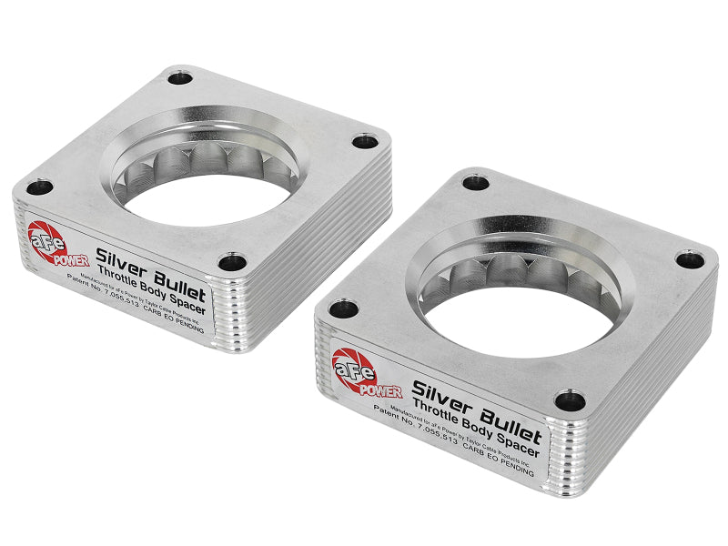 AFE Silver Bullet TBS CARB Approved - aFe Silver Bullet Throttle Body Spacer 09-18 Nissan 370Z V6-3.7L (VQ37VHR)