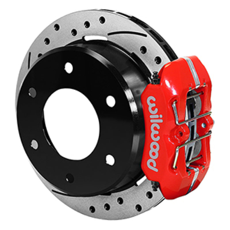 WIL Dynapro Brake Kit - Wilwood 63-87 C10/C15 DynaPro FDPLP Red Calipers 11in x .81in D/S Rotors 6-Lug Rear Disc Brake Kit