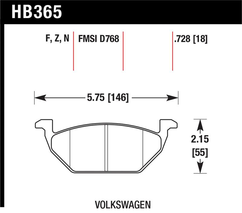 HAWK HP+ Brake Pad Sets - Hawk HP+ Street Brake Pads
