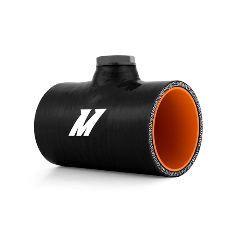 MM Couplers - w/ Bung - Mishimoto 2.5in Black Silicone Coupler w/ 1/8in NPT Bung