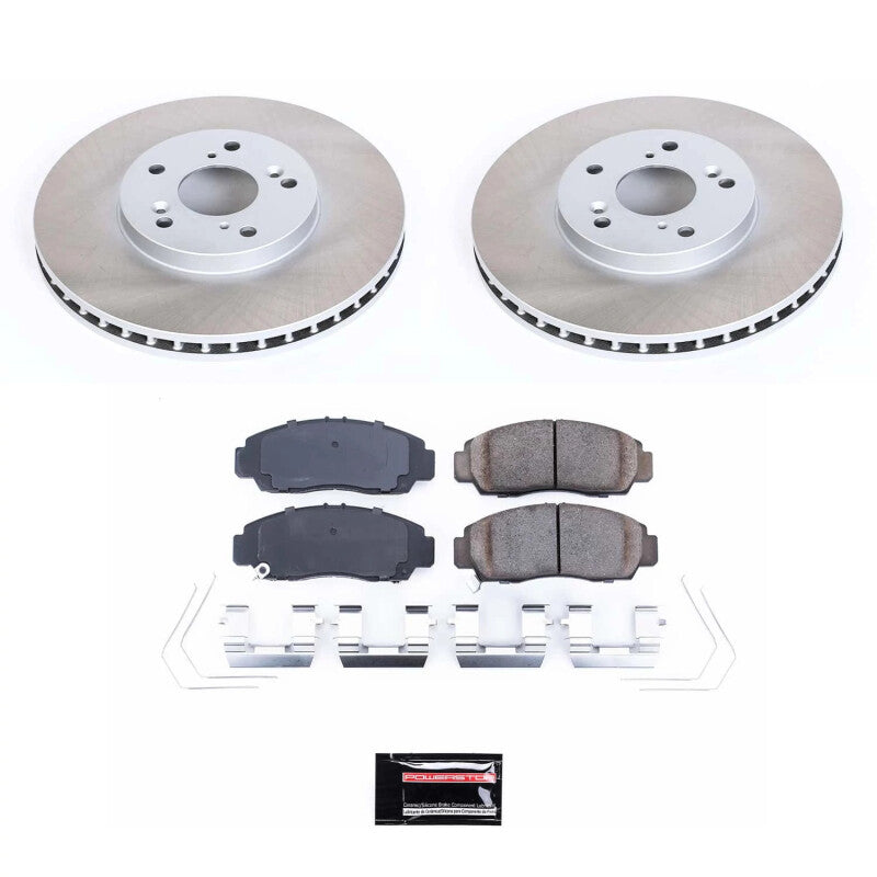 PSB Semi-Coated Rotor Kits - Power Stop 11-12 Honda Accord Front Semi-Coated Rotor Kit