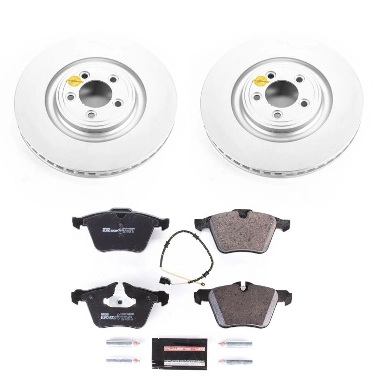 PSB Euro-Stop Kit - Power Stop 10-15 Jaguar XF Front Euro-Stop Brake Kit