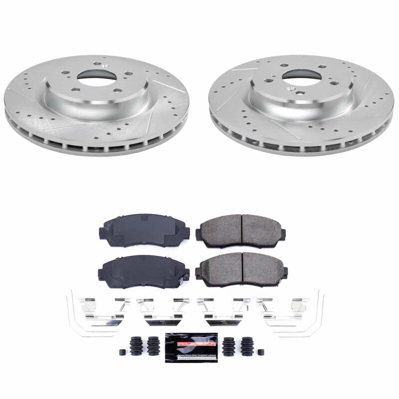PSB Z23 Evolution Kit - Power Stop 21-25 Acura TLX Front Z23 Evolution Brake Kit