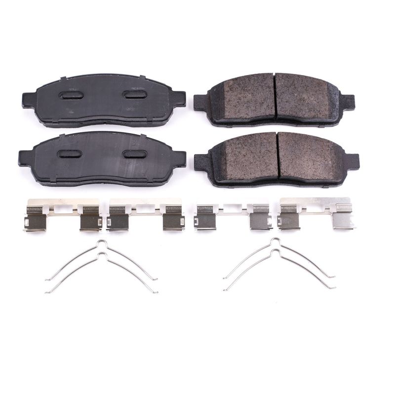PSB Z17 Evolution Brake Pads - Power Stop 04-08 Ford F-150 Front Z17 Evolution Ceramic Brake Pads w/Hardware