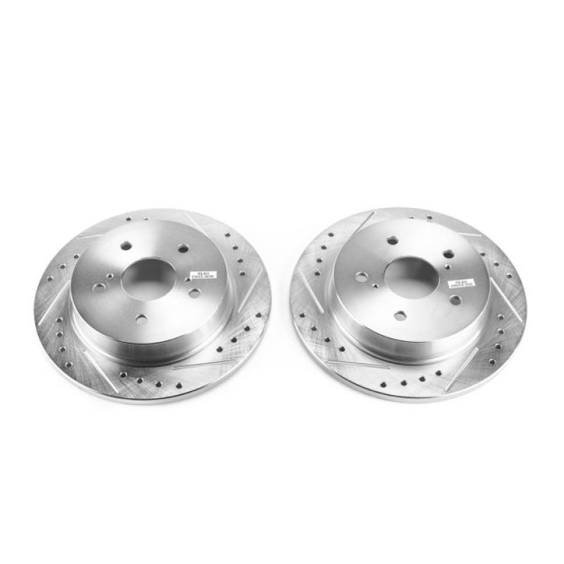 PSB Evolution Drill/Slot Rotor - Power Stop 10-13 Suzuki Kizashi Rear Evolution Drilled & Slotted Rotors - Pair