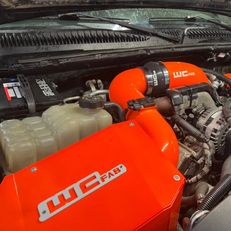 WCF Intake Kit - Stage 2 - Wehrli 2004.5-2005 LLY Duramax 4in Intake Kit with Air Box Stage 2 - Candy Teal