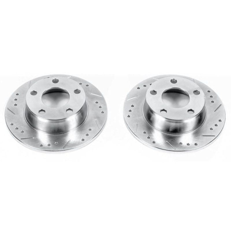 PSB Evolution Drill/Slot Rotor - Power Stop 99-04 Audi A6 Quattro Rear Evolution Drilled & Slotted Rotors - Pair