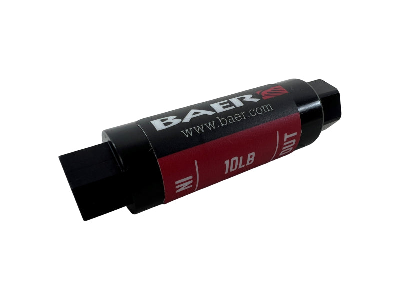 BAE Residual Pressure Valve - Baer Brakes Residual Valve - 10LB, 3/8 IFF Fittings