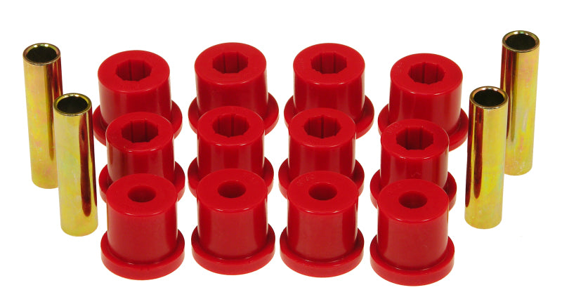 PRO Spring/Shackle Bush- Red - Prothane 64-69 AMC 1.5 OD Spring & Shackle Bushings - Red