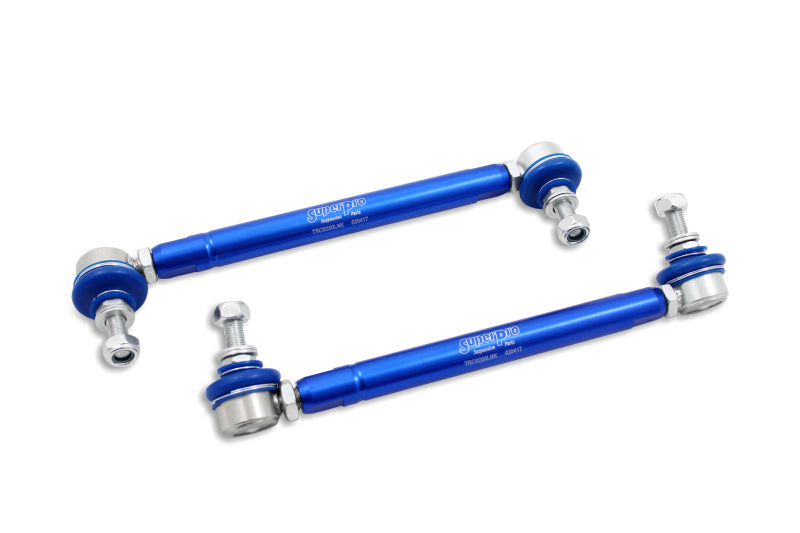 SPR Sway Bar Links - SuperPro 2004 Mazda 3 i Front HD Adjustable End Link Set (10mm Studs 254mm to 305mm)