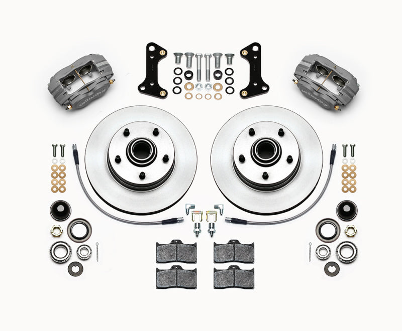 WIL Dynalite Brake Kit - Wilwood Forged Dynalite-M Front Kit 11.00in 1 PC Rotor&Hub 67-69 Camaro 64-72 Nova Chevelle