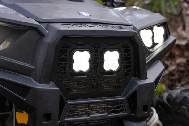 DIO Powersport LED Grille Kit - Diode Dynamics 2014-2018 Polaris RZR XP Stage Series LED Grille Kit - Pro White Fog