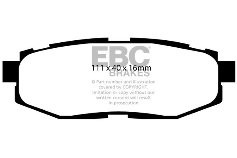 EBC Ultimax2 Brake Pad Sets - EBC 12+ Scion FR-S 2 Ultimax2 Rear Brake Pads