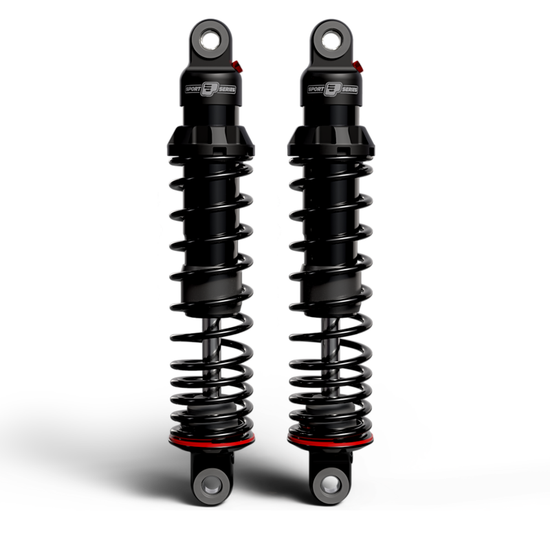PGR 494 Shocks - Progressive 93-24 Harley Touring 494 Series Heavy Duty Shocks 13.0in Bushing - Black