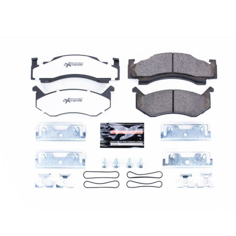PSB Z36 Truck & Tow Brake Pads - Power Stop 80-82 Chrysler Town & Country Front Z36 Truck & Tow Brake Pads w/Hardware