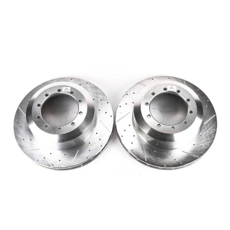 PSB Evolution Drill/Slot Rotor - Power Stop 15-20 Ford F59 Front Drilled & Slotted Rotor - Pair