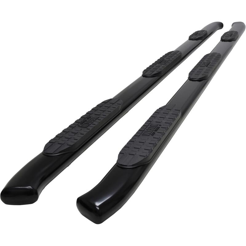 WES Nerf Bars - PRO TRAXX 5 - Westin 2020 Chevy Silverado 2500/3500 Crew Cab (8ft Bed) PRO TRAXX 5 Oval W2W Nerf Step Bars - Black