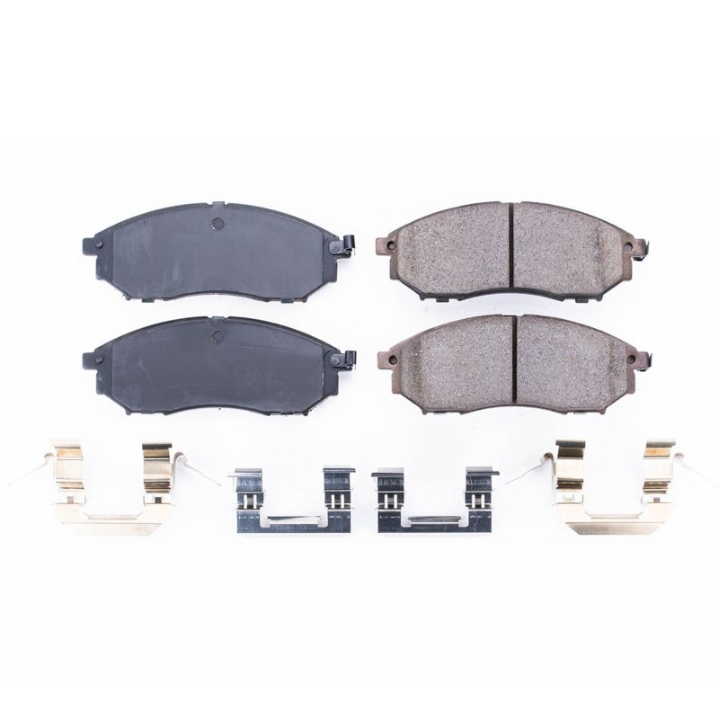 PSB Z17 Evolution Brake Pads - Power Stop 08-12 Infiniti EX35 Front Z17 Evolution Ceramic Brake Pads w/Hardware
