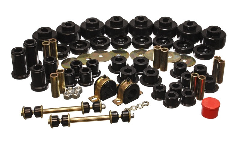 ES Hyper-Flex Sets - Black - Energy Suspension 01-06 Chevy Silverado 4WD Black Hyper-flex Master Bushing Set