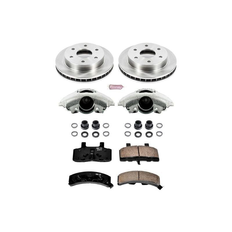 PSB Autospecialty Kit w/Cals - Power Stop 99-00 Cadillac Escalade Front Autospecialty Brake Kit w/Calipers