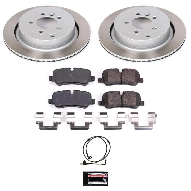 PSB Semi-Coated Rotor Kits - Power Stop 06-13 Land Rover Range Rover Sport Rear Semi-Coated Rotor Kit