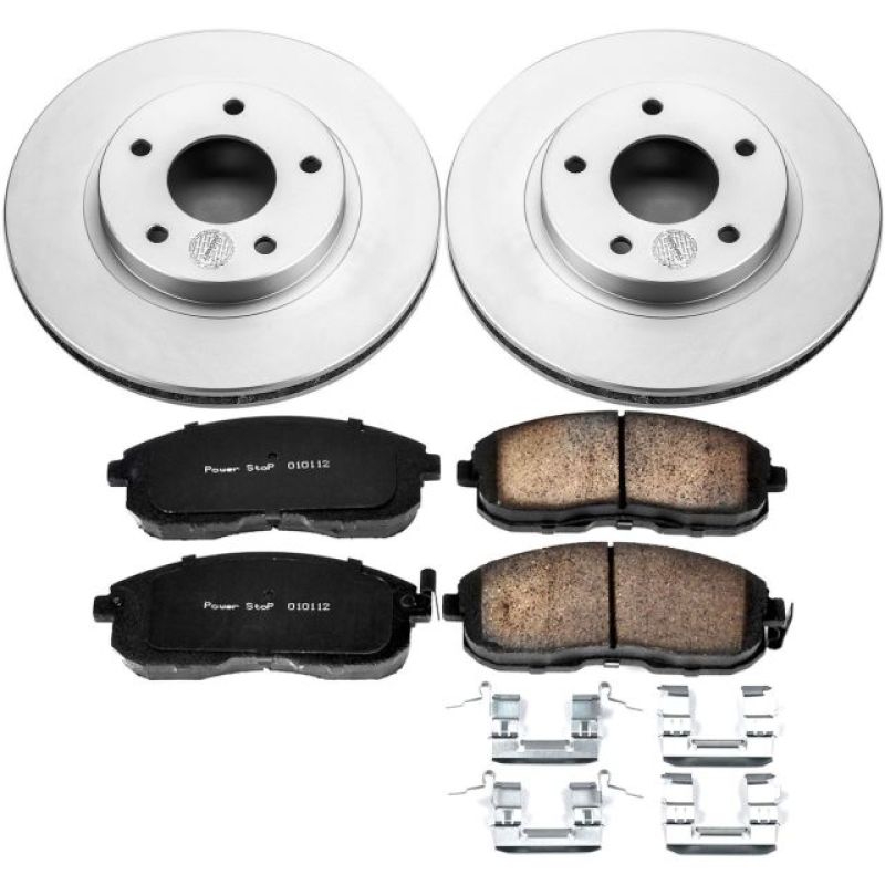 PSB Z17 Evolution Coated Kit - Power Stop 00-01 Infiniti I30 Front Z17 Evolution Geomet Coated Brake Kit
