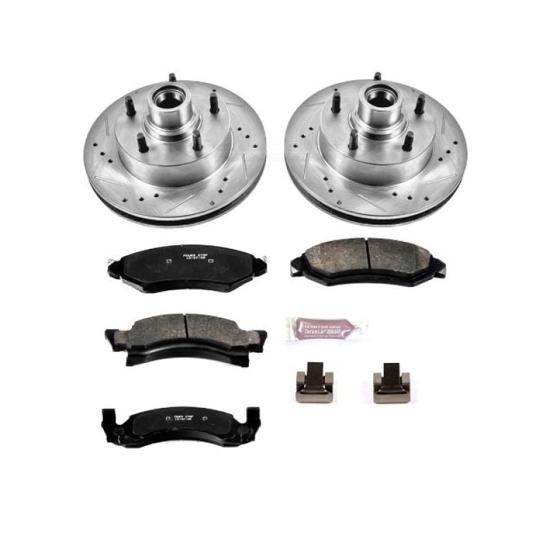 PSB Z23 Evolution Kit - Power Stop 1986 Ford E-150 Front Z23 Evolution Sport Brake Kit