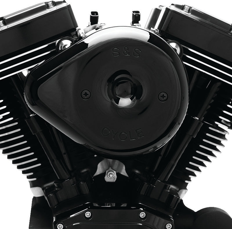 SSC Air Cleaner Kits - S&S Cycle 2007+ XL Sportster Models w/ Stock EFI Stealth Air Cleaner Kit w/ Black Teardrop Cover