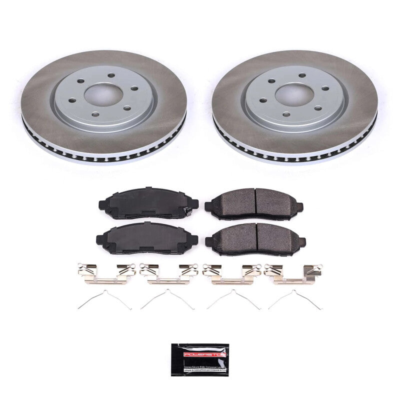 PSB Semi-Coated Rotor Kits - Power Stop 09-12 Suzuki Equator Front Semi-Coated Rotor Kit