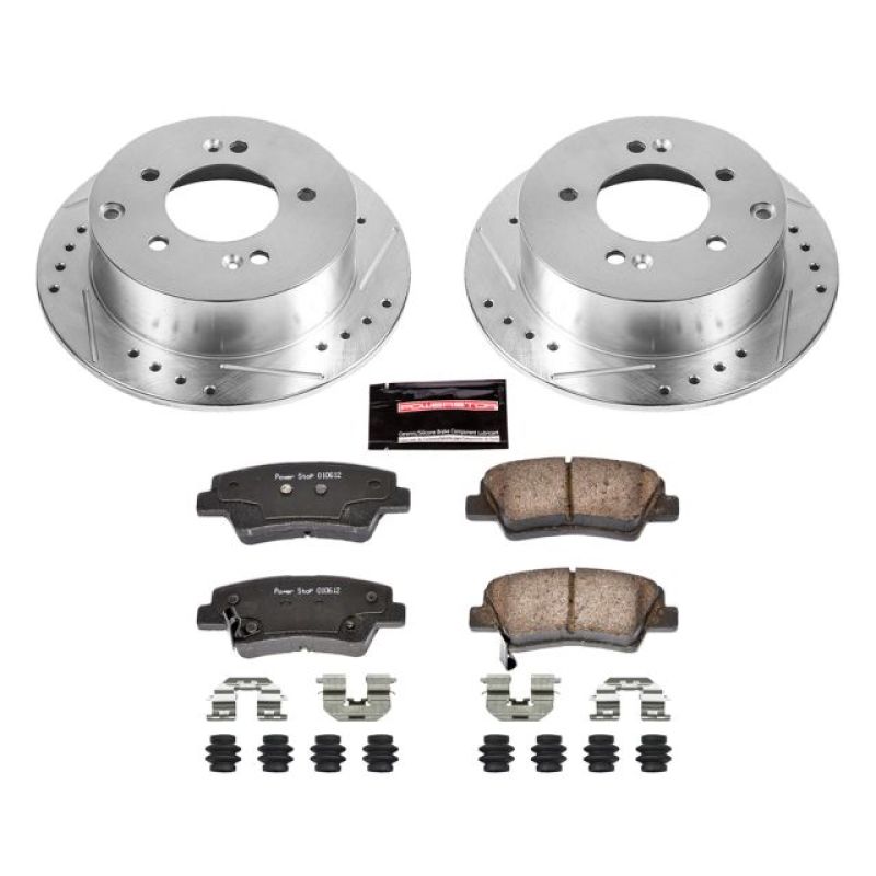 PSB Z23 Evolution Kit - Power Stop 10-13 Kia Soul Rear Z23 Evolution Sport Brake Kit