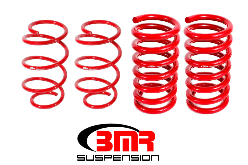 BMR Lowering Springs - BMR 15-17 S550 Mustang Drag Version Lowering Springs (Set Of 4) - Red