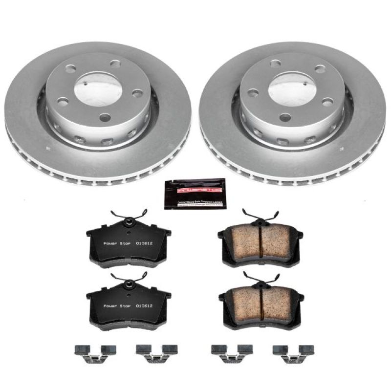 PSB Z23 Evolution Coated Kit - Power Stop 02-04 Audi S6 Rear Z23 Evolution Sport Coated Brake Kit