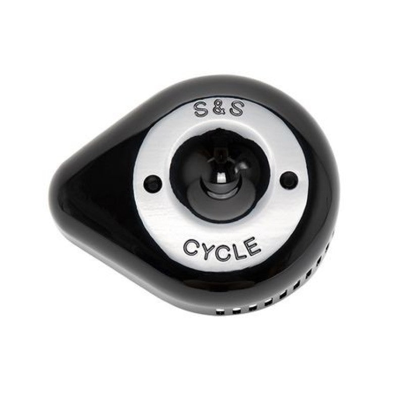 SSC Air Cleaner Kits - S&S Cycle Stealth Slasher Teardrop Air Cleaner Cover - Gloss Black
