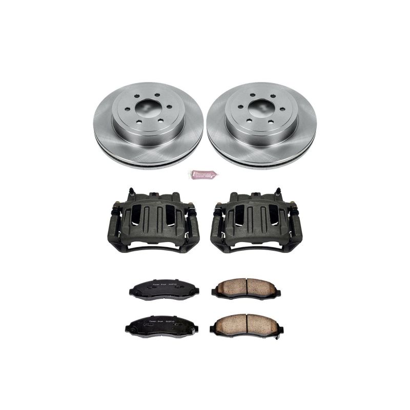 PSB Autospecialty Kit w/Cals - Power Stop 03-04 Dodge Dakota Front Autospecialty Brake Kit w/Calipers