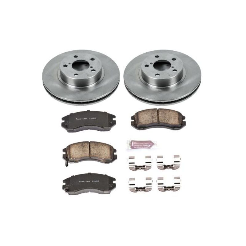 PSB Autospecialty Kit - Power Stop 93-96 Subaru Impreza Front Autospecialty Brake Kit