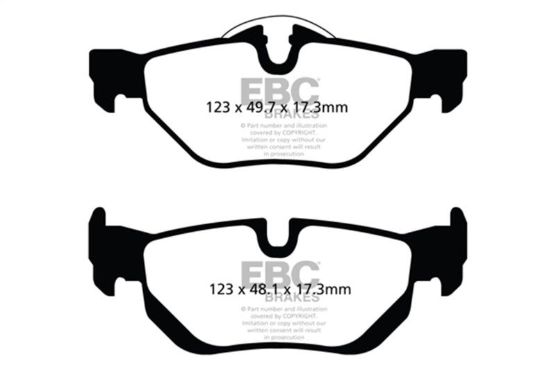 EBC Bluestuff Brake Pad Sets - EBC 13-15 BMW X1 Bluestuff Rear Brake Pads
