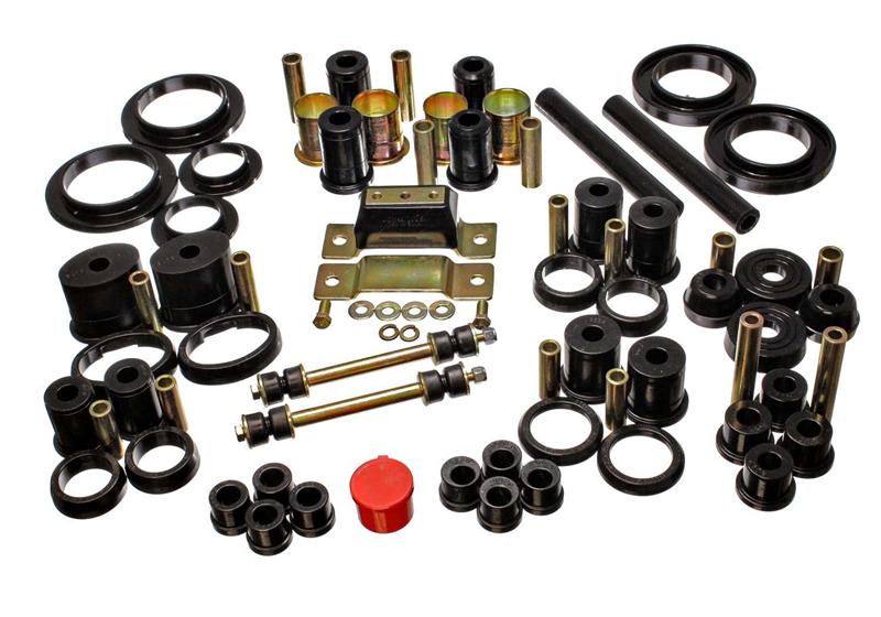 ES Hyper-Flex Sets - Black - Energy Suspension 85-93 Ford Mustang Black Hyper-flex Master Bushing Set w/ V-8