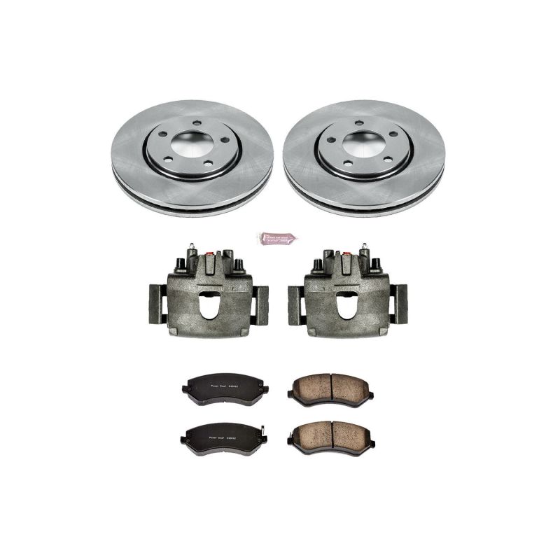 PSB Autospecialty Kit w/Cals - Power Stop 2003 Chrysler Voyager Front Autospecialty Brake Kit w/Calipers